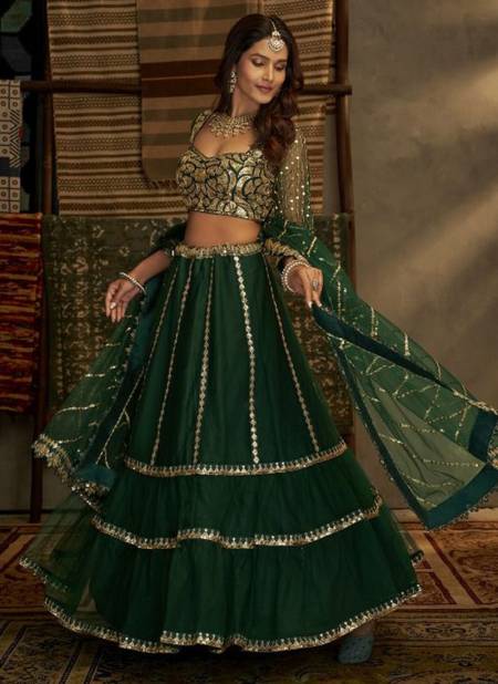 Green Colour EUPHORIA VOL 9 Arya New Latest Designer Ethnic Wear Georgette Lehenga Choli Collection 32006